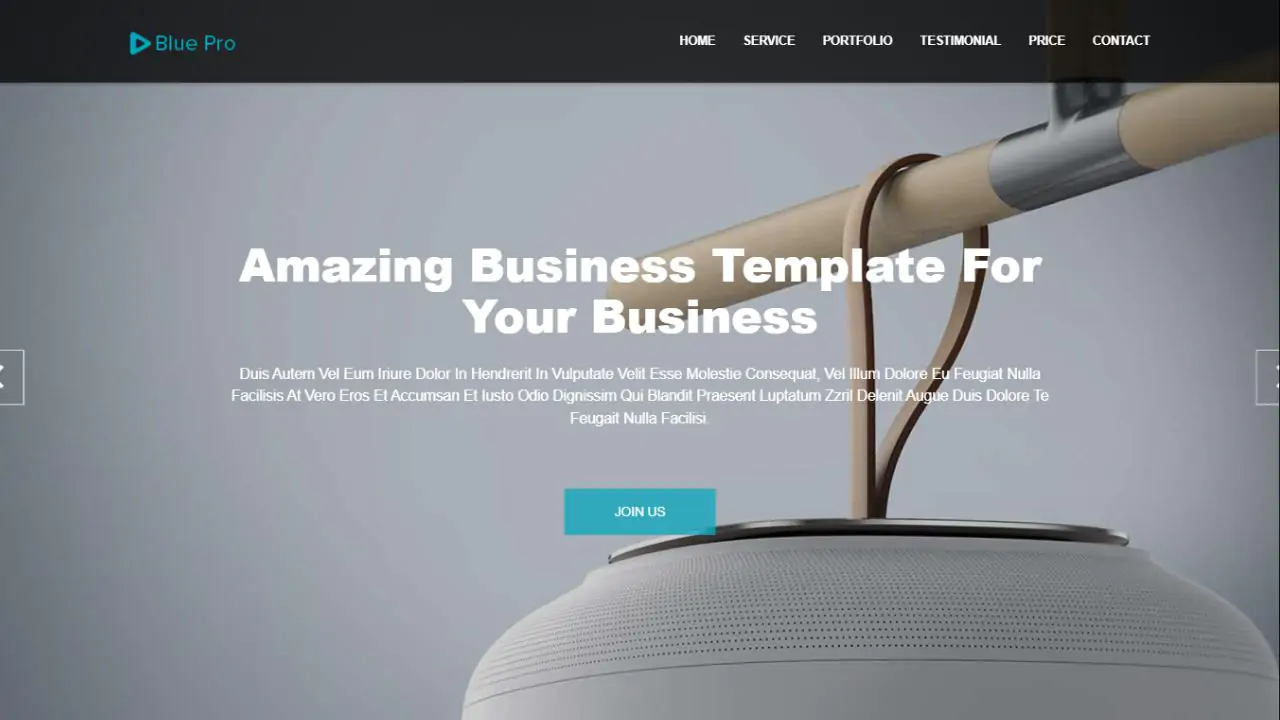 Blue Pro - Bootstrap Responsive Business Template